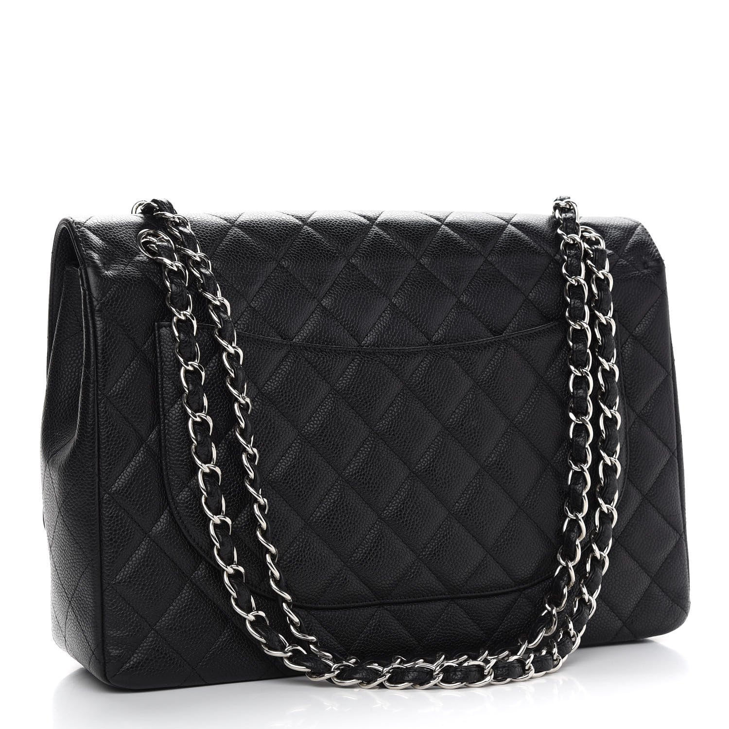 Chanel Caviar Quilted Maxi Single Flap Black 3 of 9