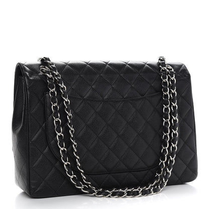 Chanel Caviar Quilted Maxi Single Flap Black 3 of 9