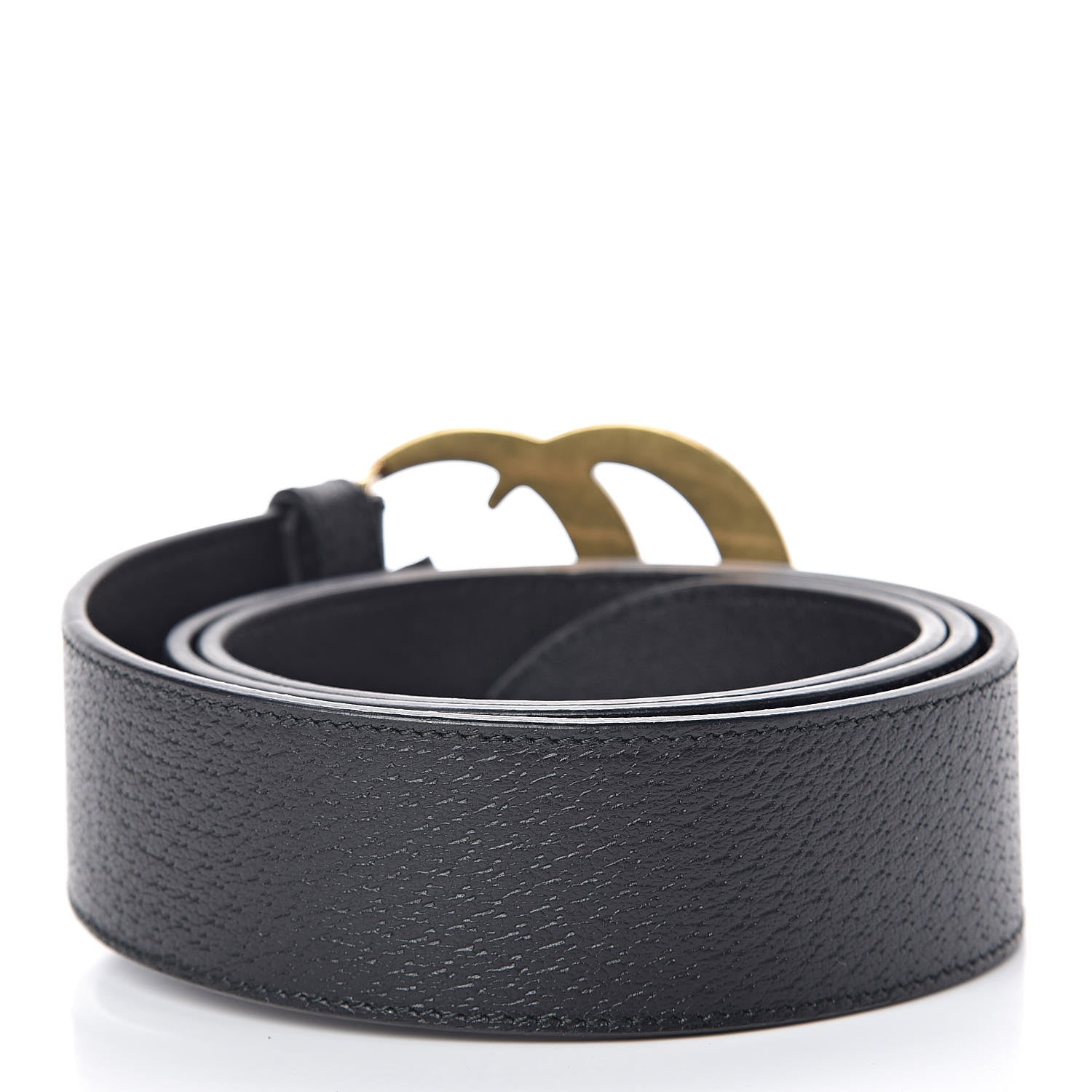 Gucci Textured Calfskin Double G 40mm Belt 90 36 Black 3 of 7