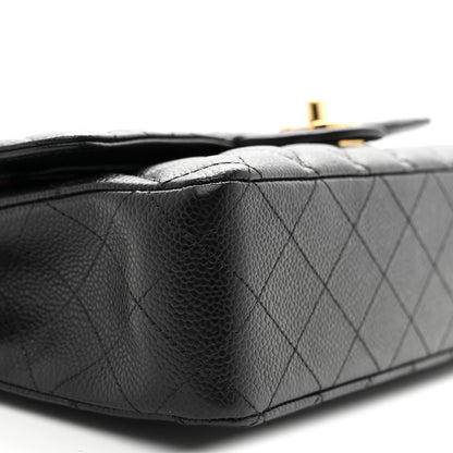 Chanel Caviar Quilted Medium Double Flap Black 9 of 11