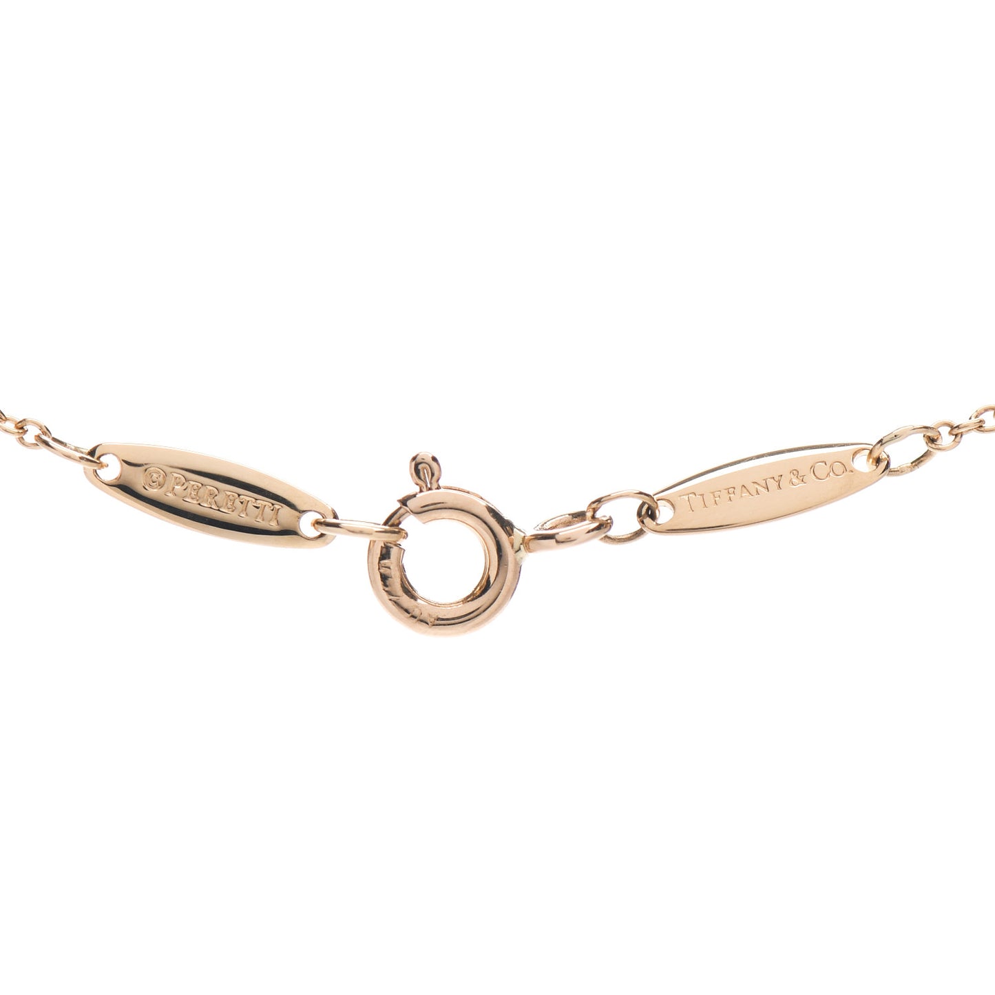 18K Yellow Gold Diamond .24ct Elsa Peretti Diamonds by the Yard Pendant Necklace