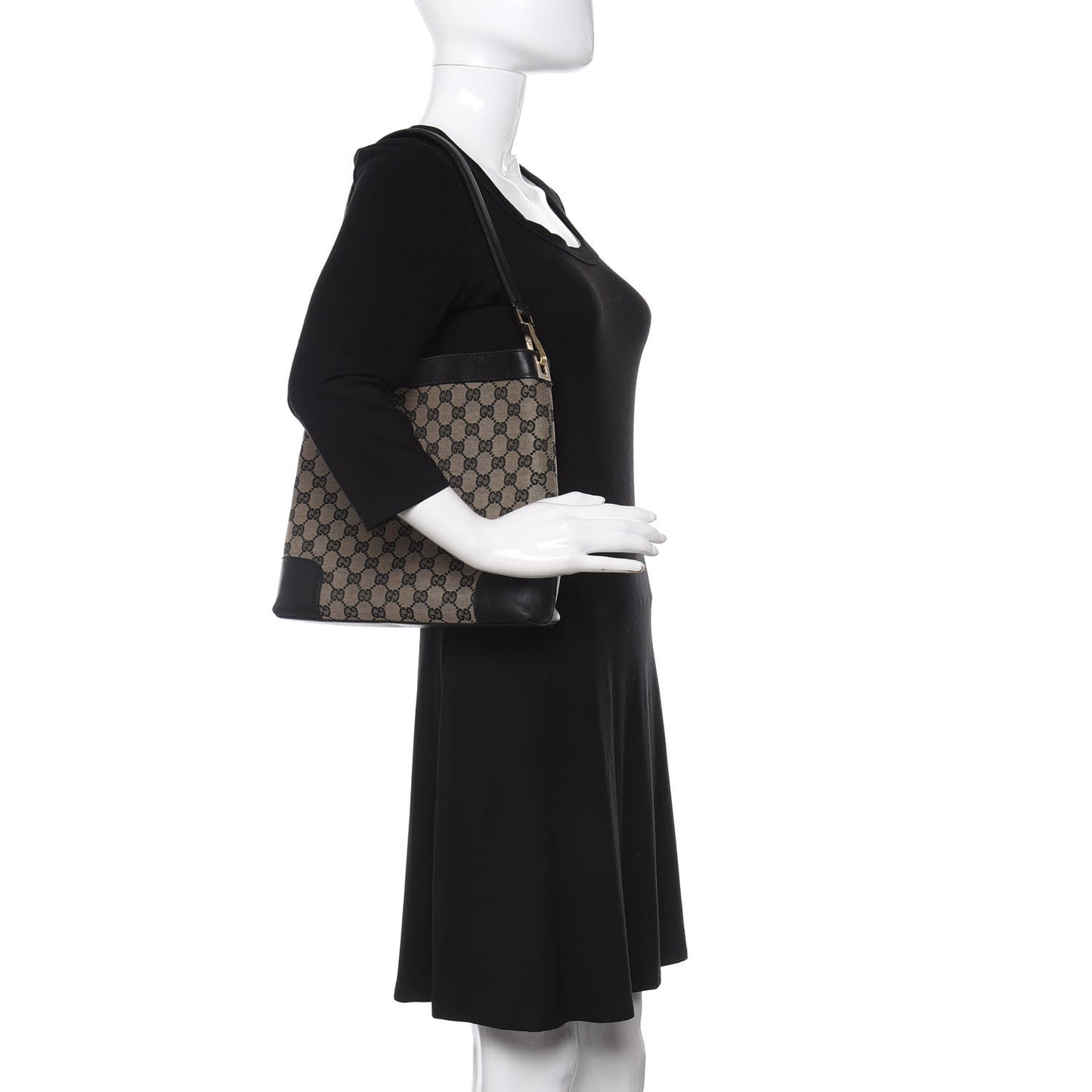 Monogram Shoulder Bag Black