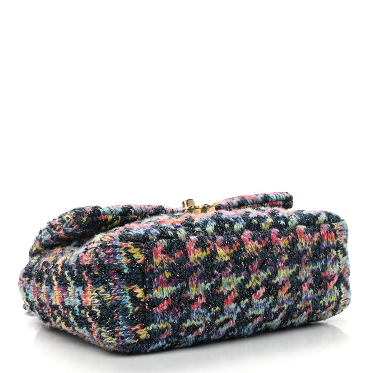 Tweed Quilted Medium Chanel 19 Flap Dark Multicolor