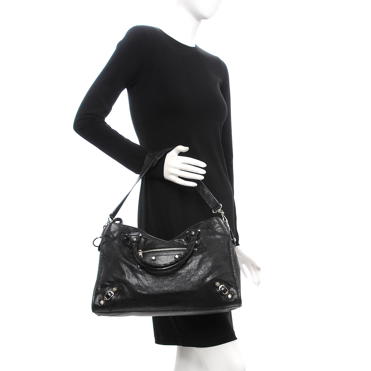Balenciaga Agneau Giant 12 Silver Hardware City Black 2 of 10
