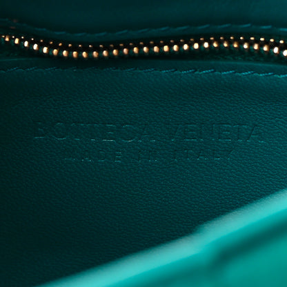 Bottega Veneta Lambskin Maxi Intreccio Padded Chain Cassette Crossbody Bag Mallard 6 of 9