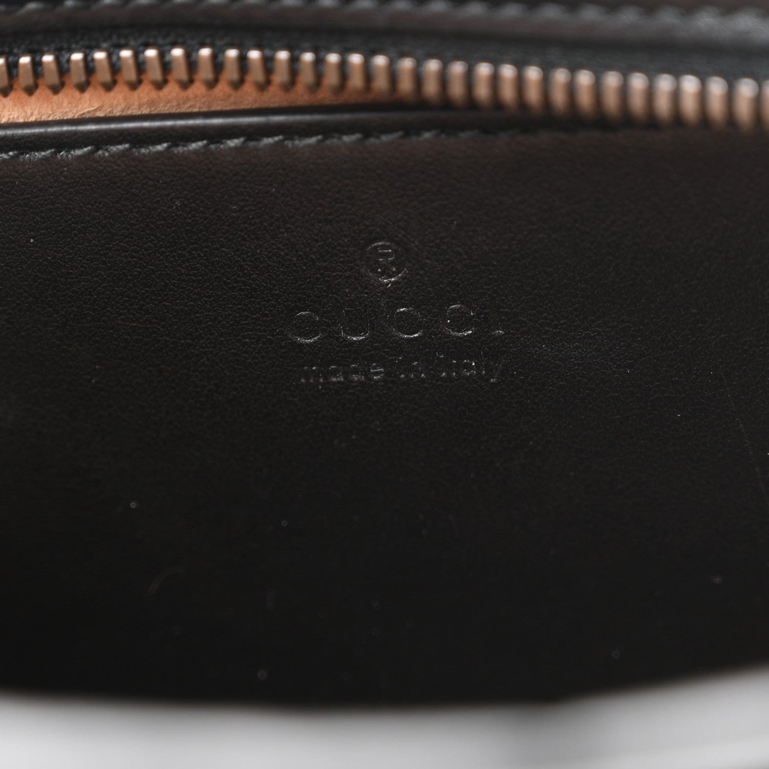 Gucci Calfskin Matelasse Small GG Marmont Chain Shoulder Bag Black 5 of 9