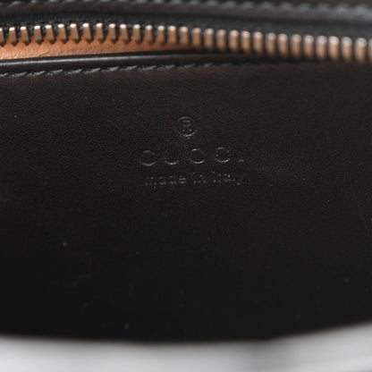 Gucci Calfskin Matelasse Small GG Marmont Chain Shoulder Bag Black 5 of 9