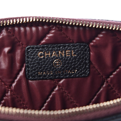 Chanel Caviar Quilted Medium Cosmetic Case Black 6 of 8