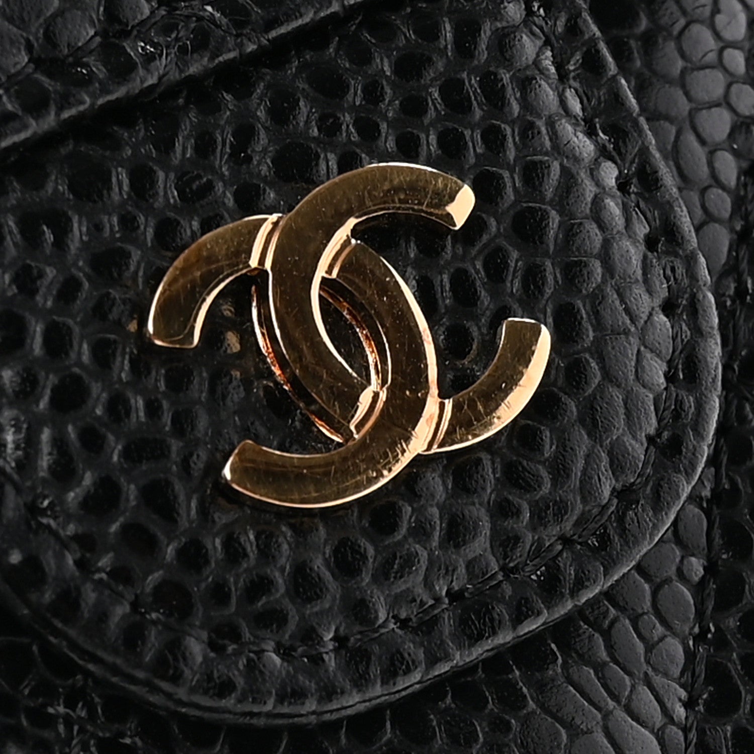 Chanel Caviar Quilted Large Gusset Flap Wallet Black 9 of 9