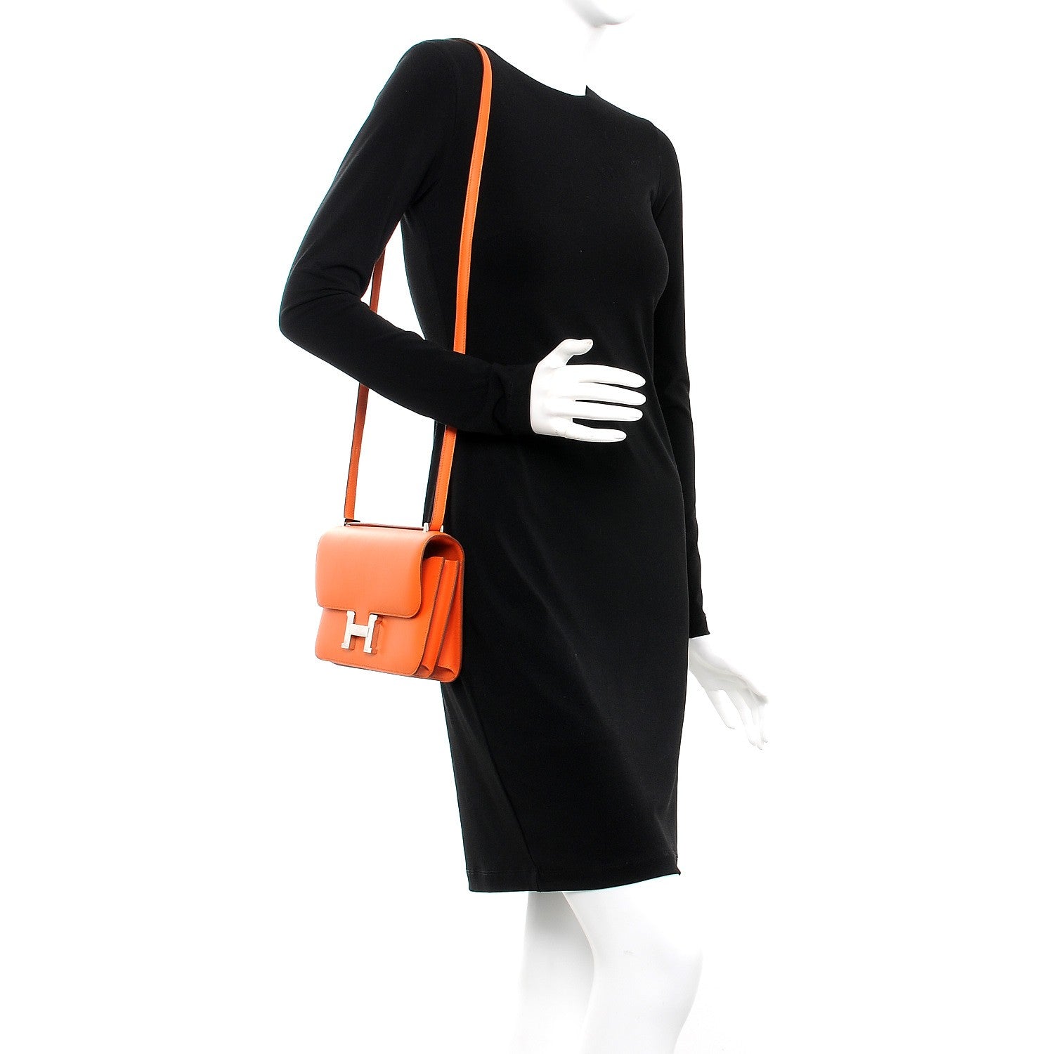 Hermes Swift Constance Elan 25 Orange 2 of 17
