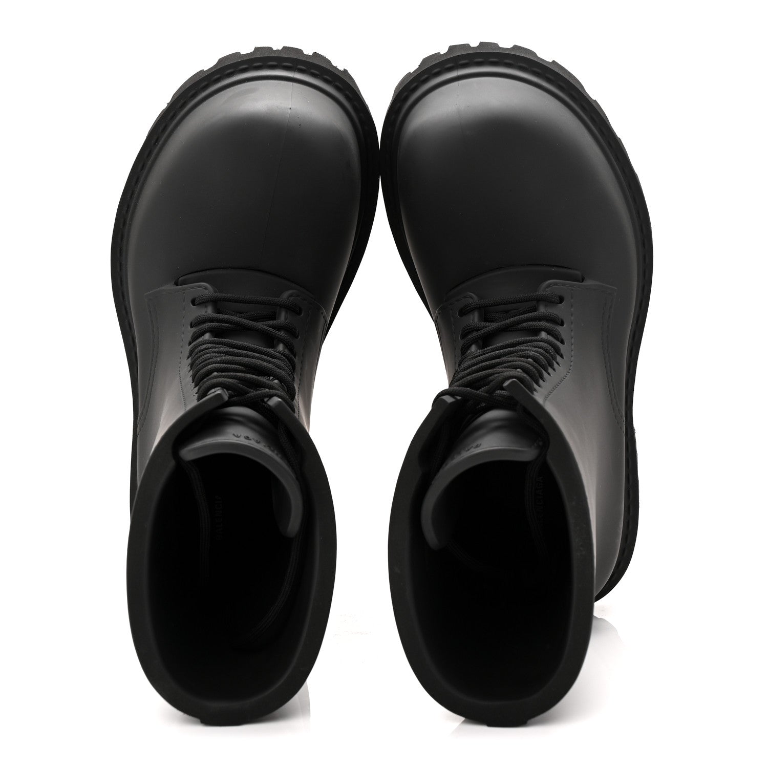 Balenciaga Rubber Mens Steroid Lace Up Boots 41 Black 5 of 10