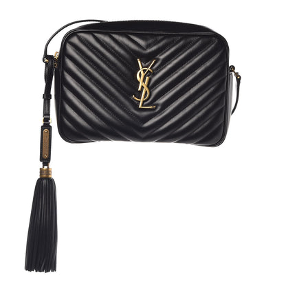 Saint Laurent Calfskin Matelasse Monogram Lou Camera Bag Black 1 of 7