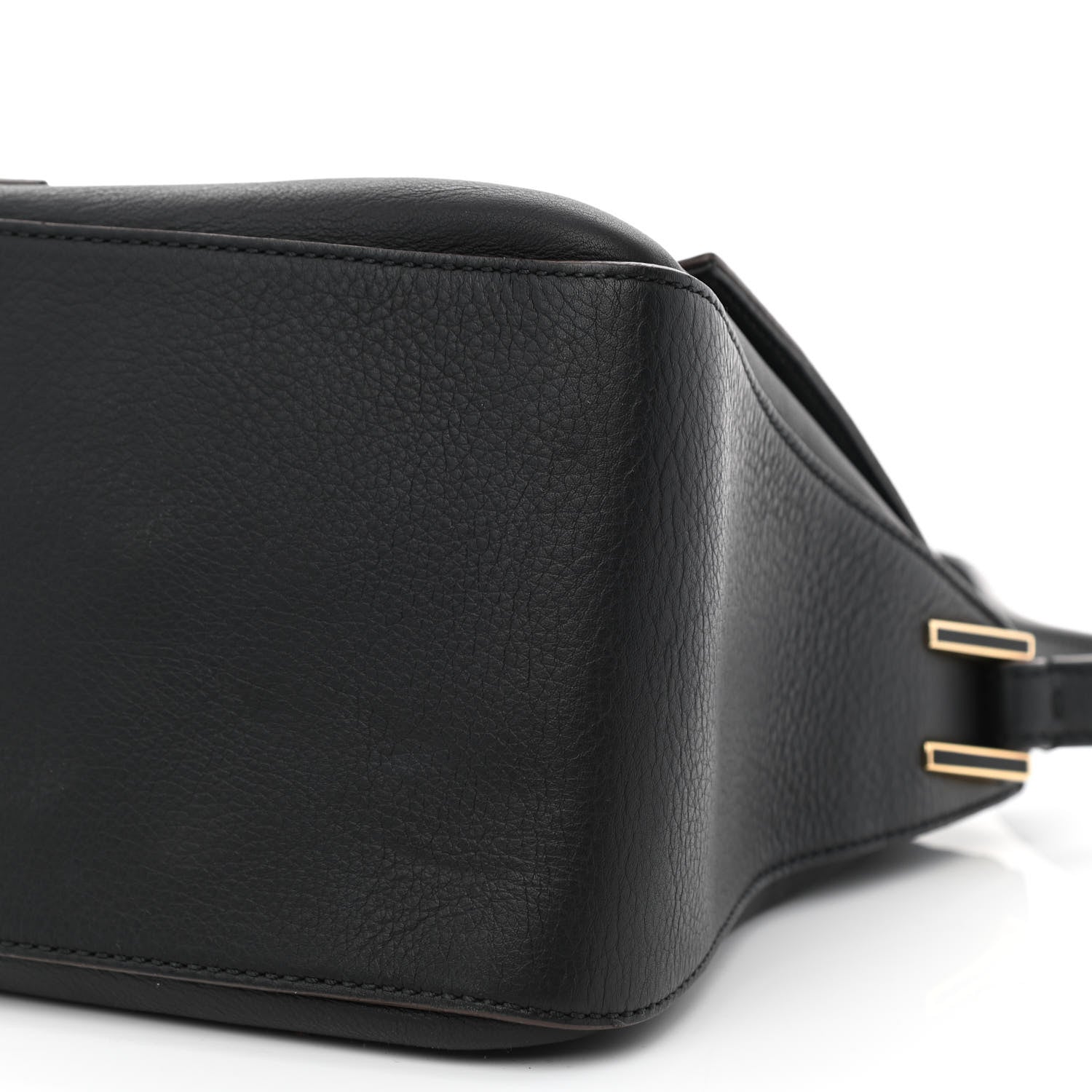 Fendi Vitello Flamingo Enamel Big Forever Mama Baguette Black 9 of 12