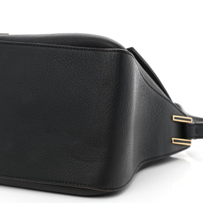 Fendi Vitello Flamingo Enamel Big Forever Mama Baguette Black 9 of 12