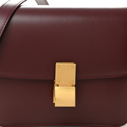 Celine Box Calfskin Teen Classic Box Flap Bag Burgundy 7 of 11
