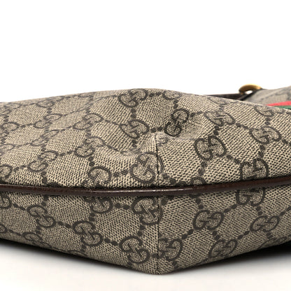 Gucci GG Supreme Monogram Web Small Ophidia Half Moon Hobo Brown 10 of 11