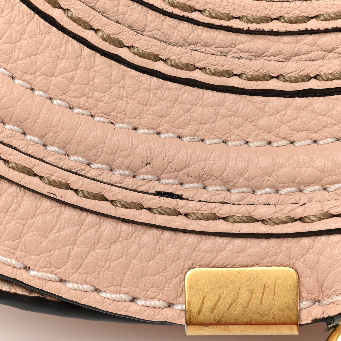 Calfskin Mini Marcie Round Crossbody Bag Blush Nude