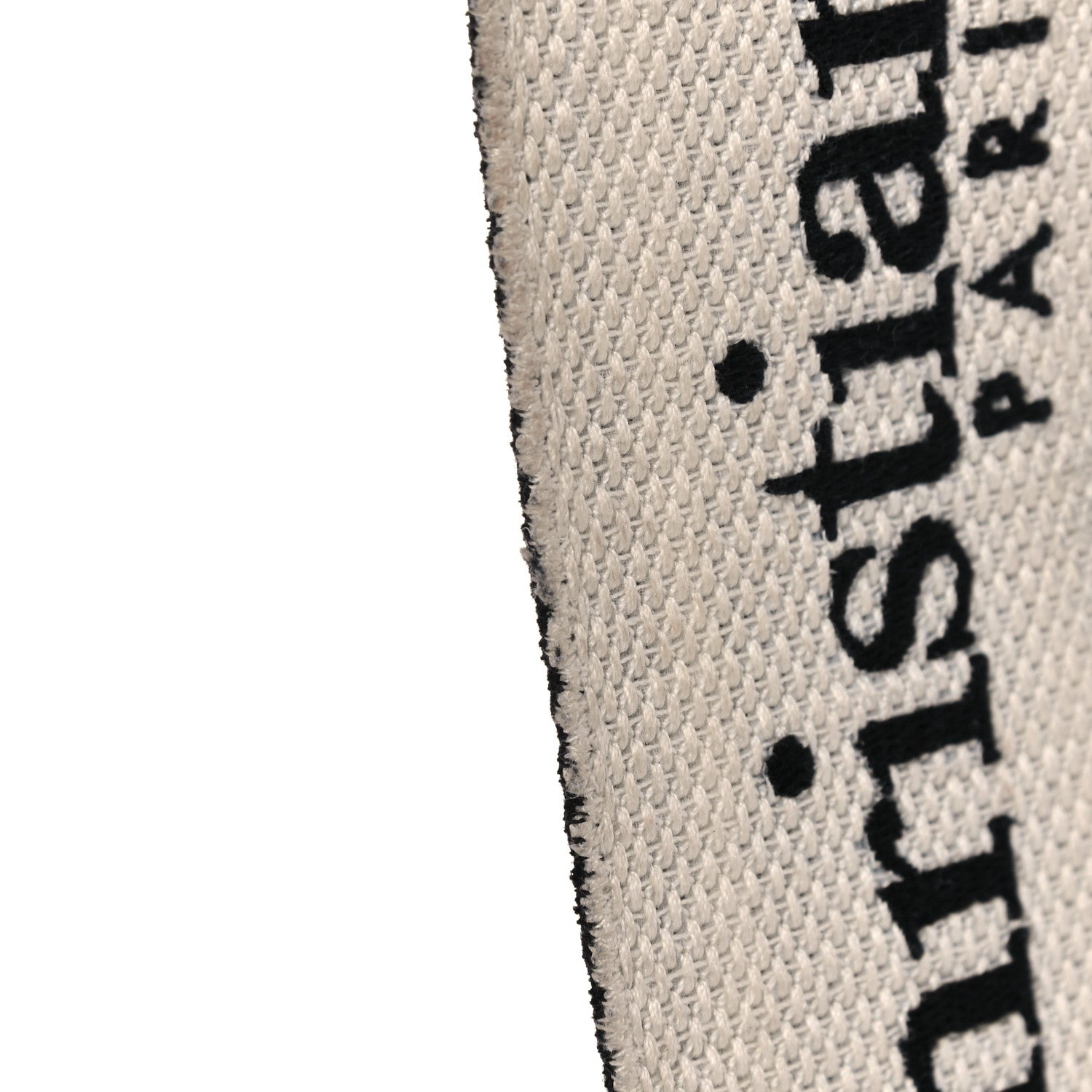 Christian Dior Canvas Embroidered Shoulder Strap Black Ultramatte 7 of 10