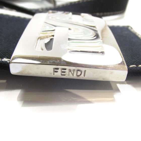 Fendi Canvas Hobo Navy 10 of 13