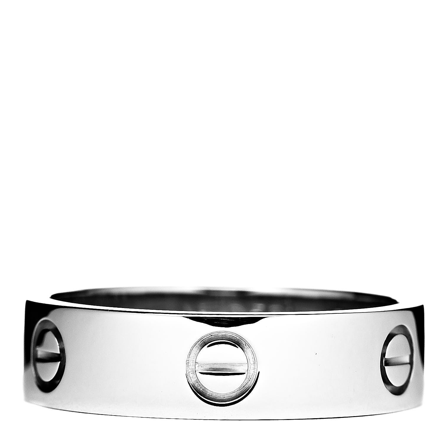 Cartier 18K White Gold 5.5mm LOVE Ring 64 10.75 3 of 4