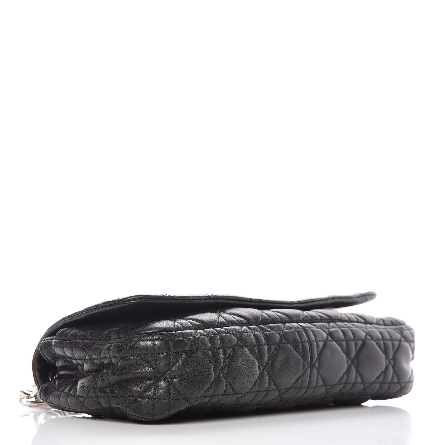 Christian Dior Lambskin Cannage Small Rendezvous Flap Black 4 of 11