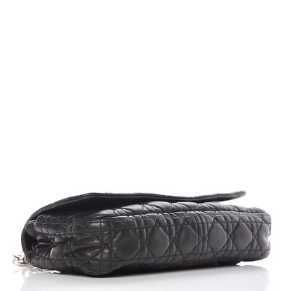Christian Dior Lambskin Cannage Small Rendezvous Flap Black 4 of 11