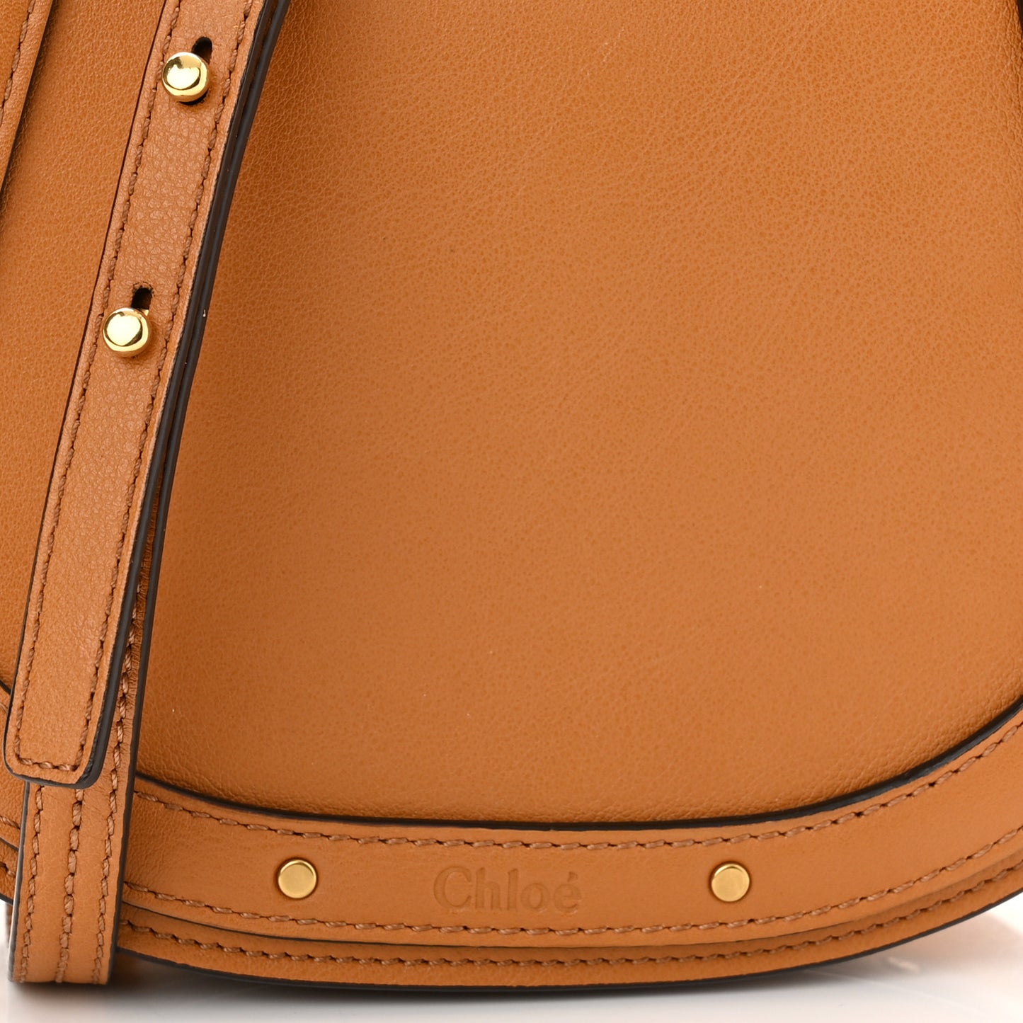 Calfskin Suede Small Nile Bracelet Bag Autumnal Brown