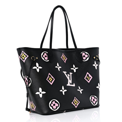 Louis Vuitton Monogram Giant Wild At Heart Neverfull MM Black 4 of 9