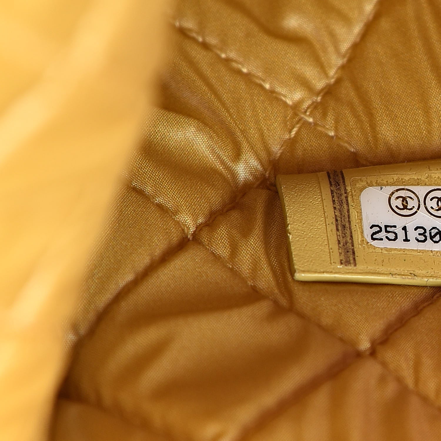 Chanel Canvas Medium Deauville Pouch Yellow 7 of 7