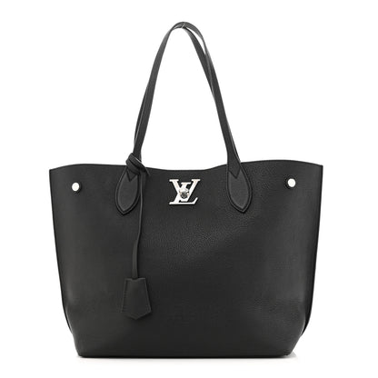 Louis Vuitton Calfskin Lockme Go Tote Black 1 of 9