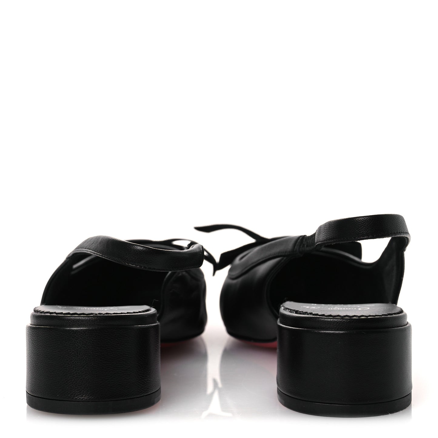 Nappa Mamaflirt 30mm Bow Sling Ballerinas 39 Black