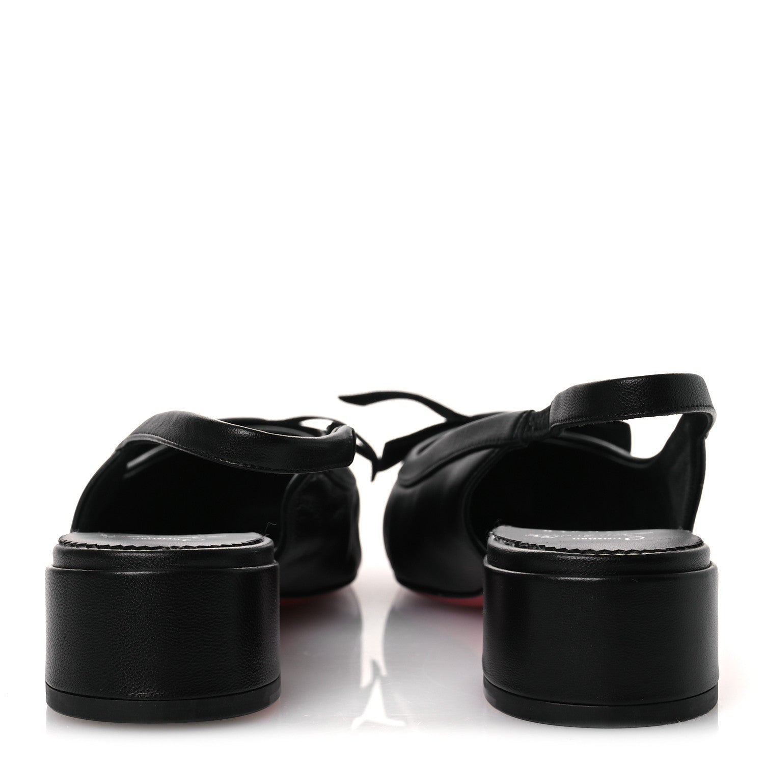 Christian Louboutin Nappa Mamaflirt 30mm Bow Sling Ballerinas 39 Black 6 of 10
