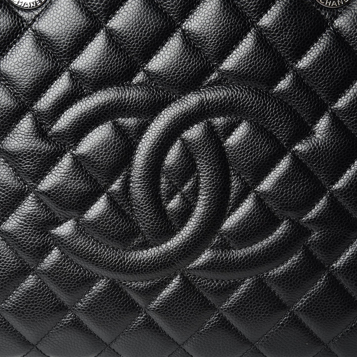 Caviar Quilted XL Grand Shopping Tote GST Black