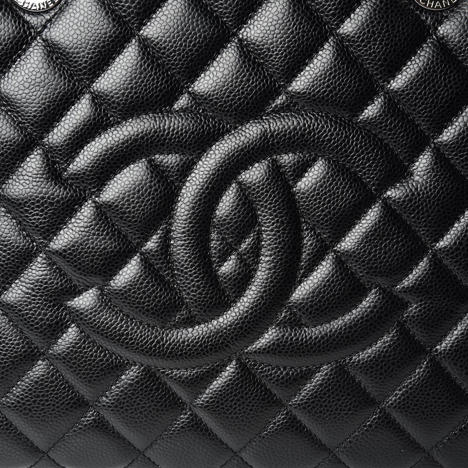 Chanel Caviar Quilted XL Grand Shopping Tote GST Black 8 of 15