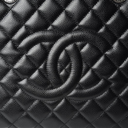 Chanel Caviar Quilted XL Grand Shopping Tote GST Black 8 of 15