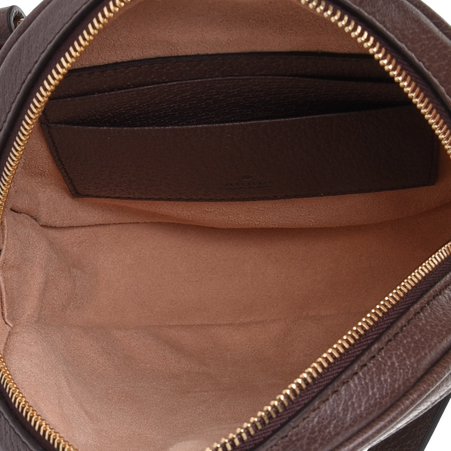 GG Supreme Monogram Web Mini Ophidia Round Backpack Brown