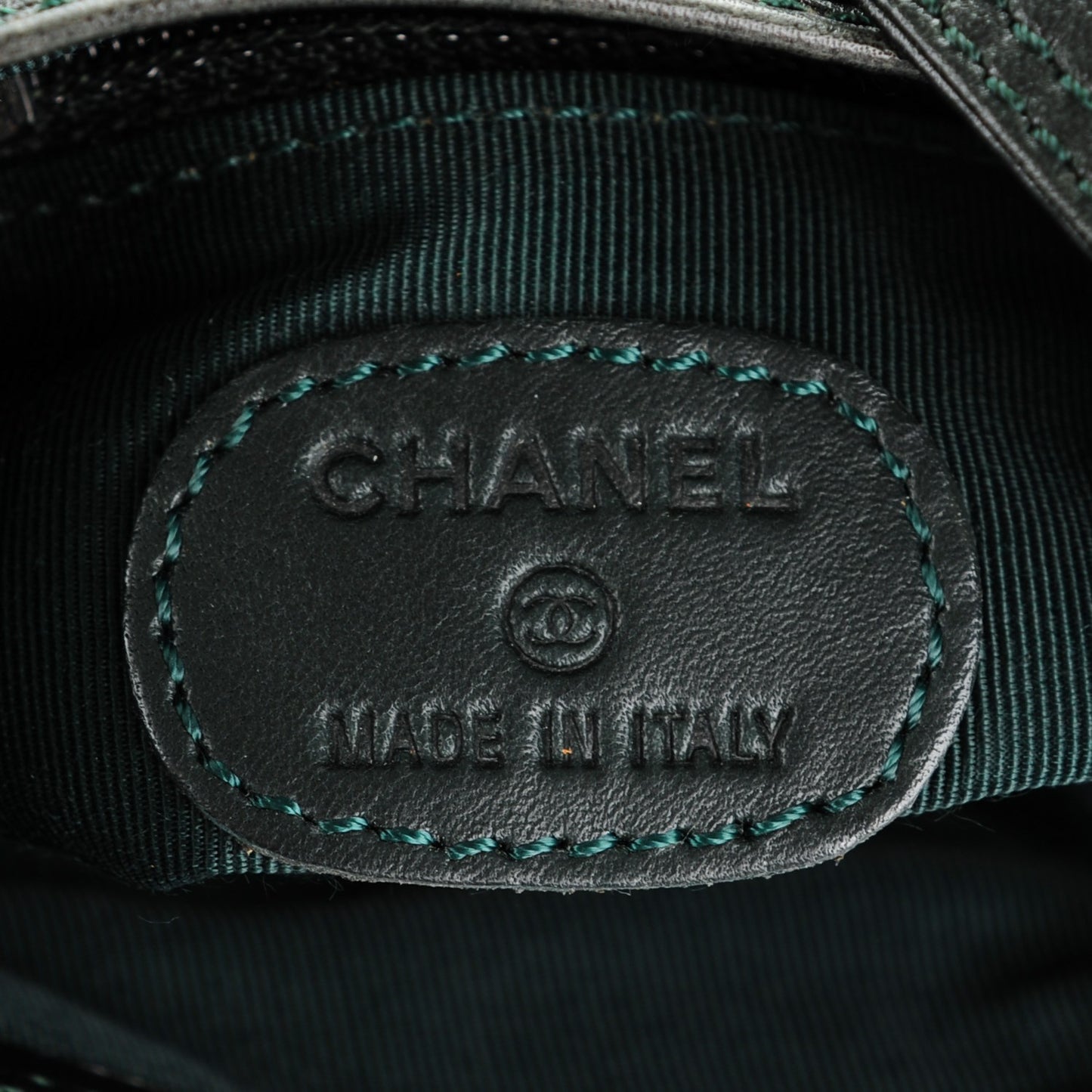 Lambskin Shoulder Bag Dark Green