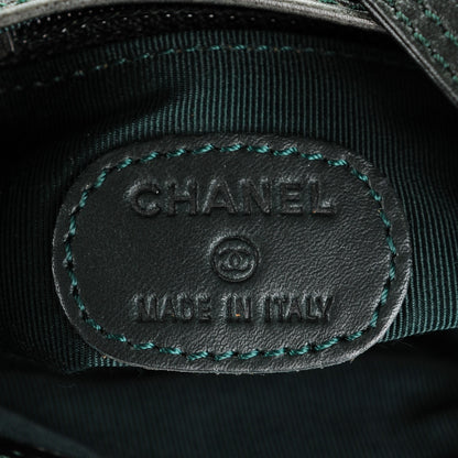 Chanel Lambskin Shoulder Bag Dark Green 5 of 7