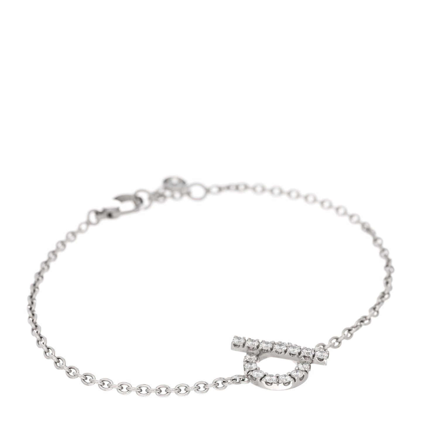 18K White Gold Diamond Finesse Bracelet ST