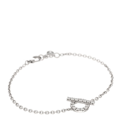 Hermes 18K White Gold Diamond Finesse Bracelet ST 1 of 4
