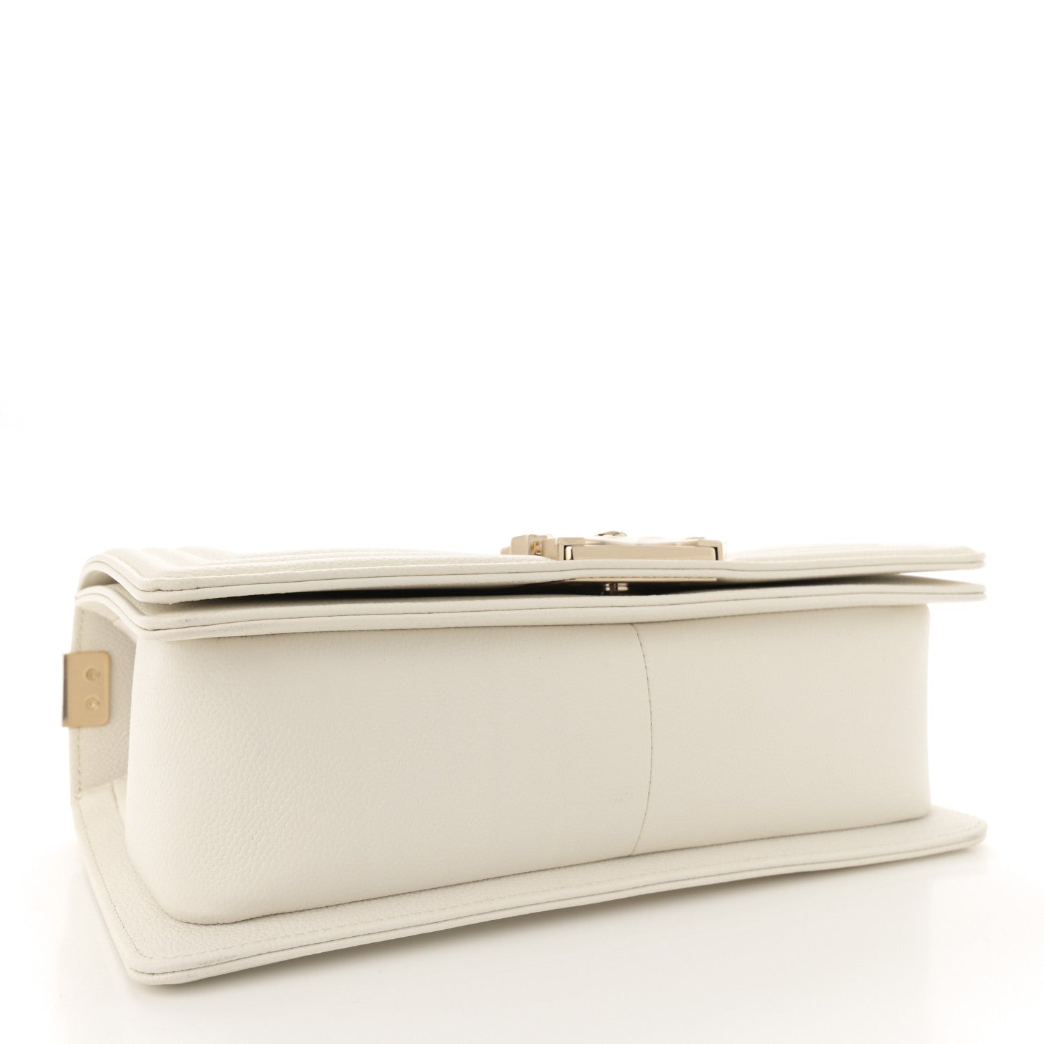 Chanel Caviar Quilted Medium Boy Flap White 4 of 11