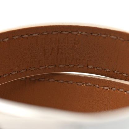 Hermes Epsom Kelly Double Tour Bracelet XS White 3 of 3