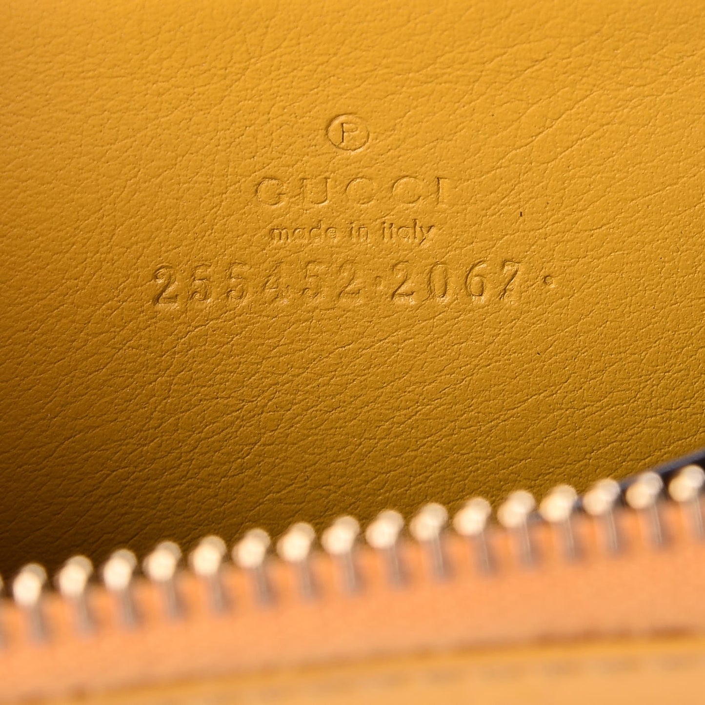 Patent Microguccissima Zip Around Card Case Bumblebee