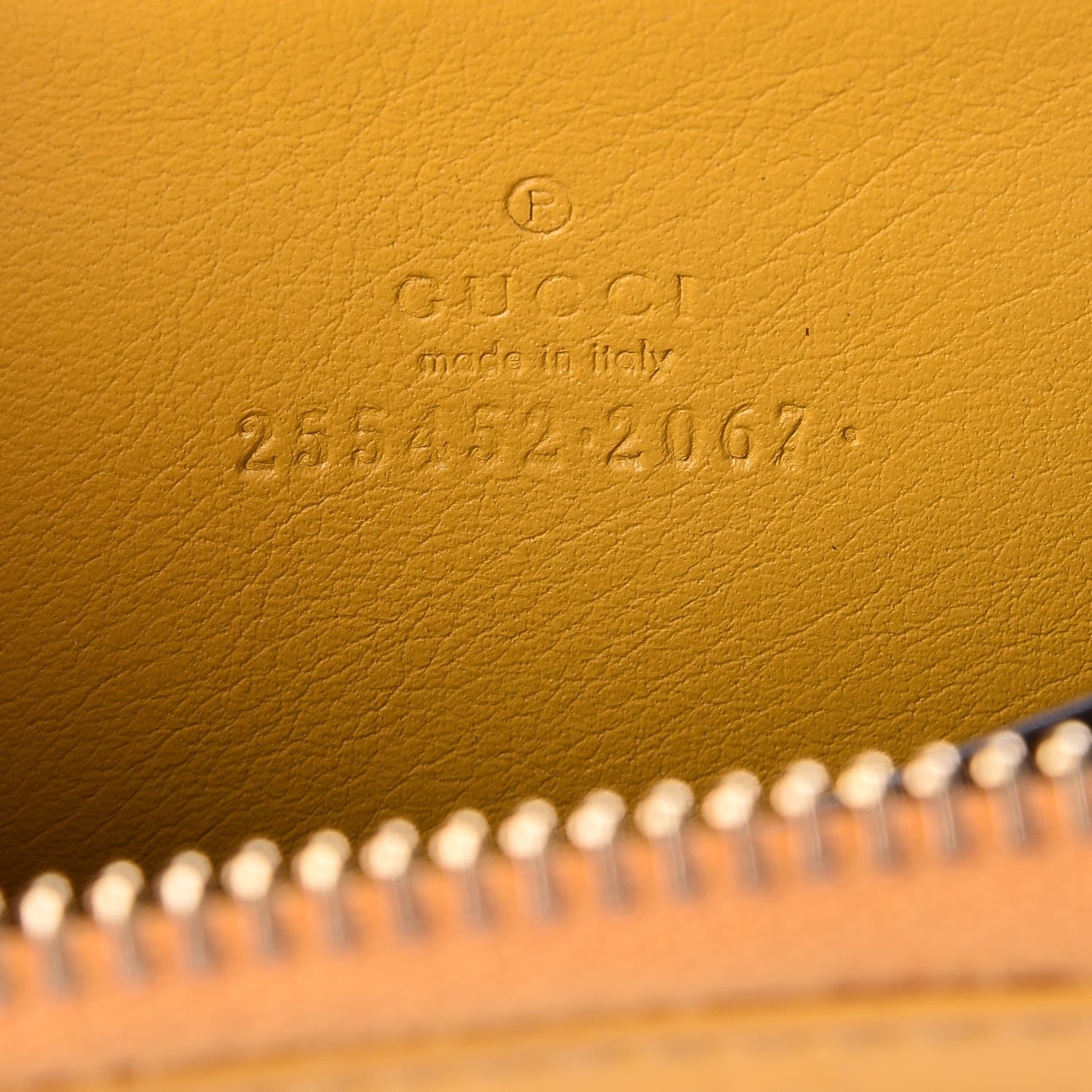 Gucci Patent Microguccissima Zip Around Card Case Bumblebee 6 of 7