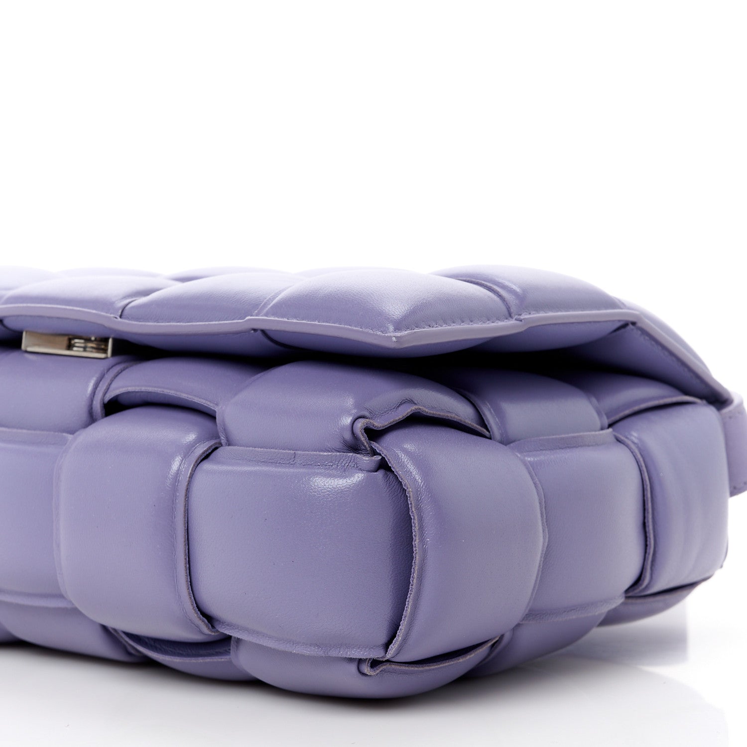 Bottega Veneta Nappa Maxi Intreccio Padded Cassette Crossbody Bag Lavender 12 of 13