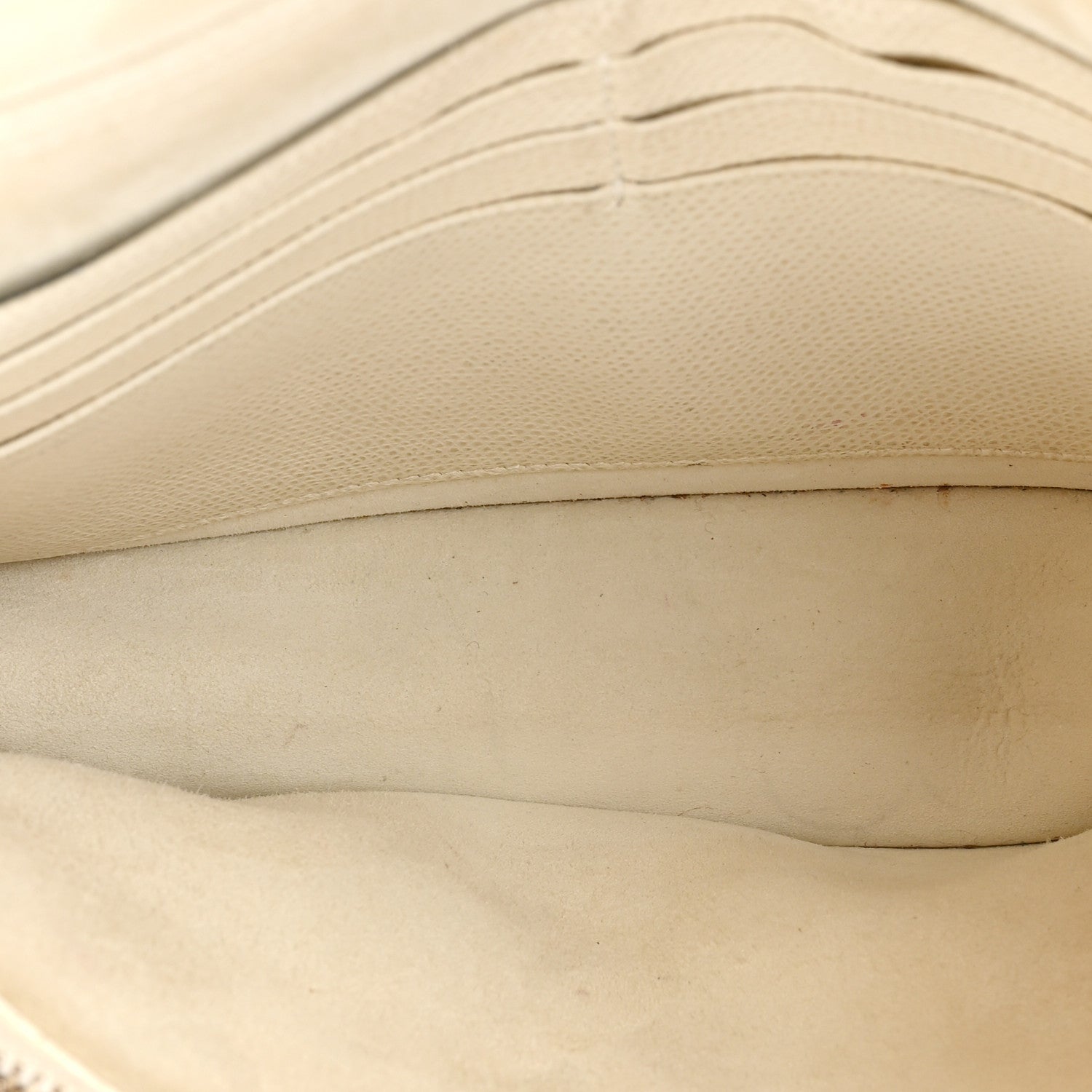 Christian Dior Grained Calfskin Saddle Chain Pouch Off White 7 of 22