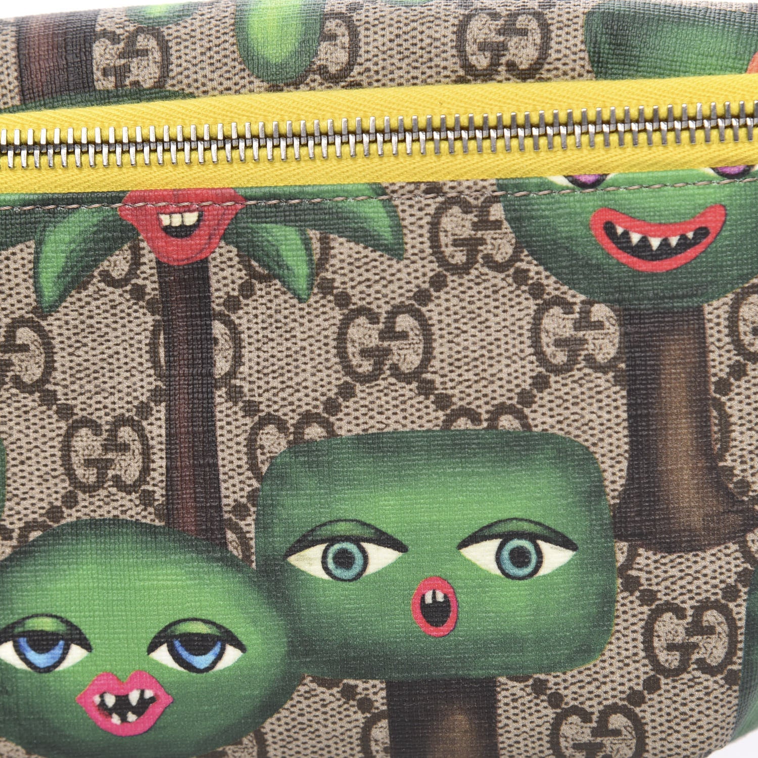 Gucci GG Supreme Monogram Smiling Plants Childrens Belt Bag Multicolor 10 of 10