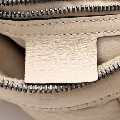 Gucci Pebbled Calfskin Medium Icon Bit Shoulder Bag Ivory 6 of 17