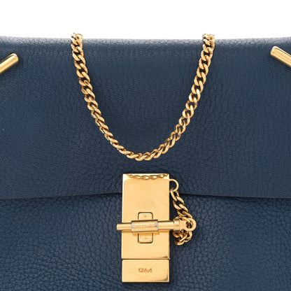 Chloe Grained Lambskin Drew Shoulder Bag Royal Navy 9 of 12