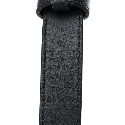 Gucci Calfskin Double G 20mm Belt 80 32 Black 3 of 5